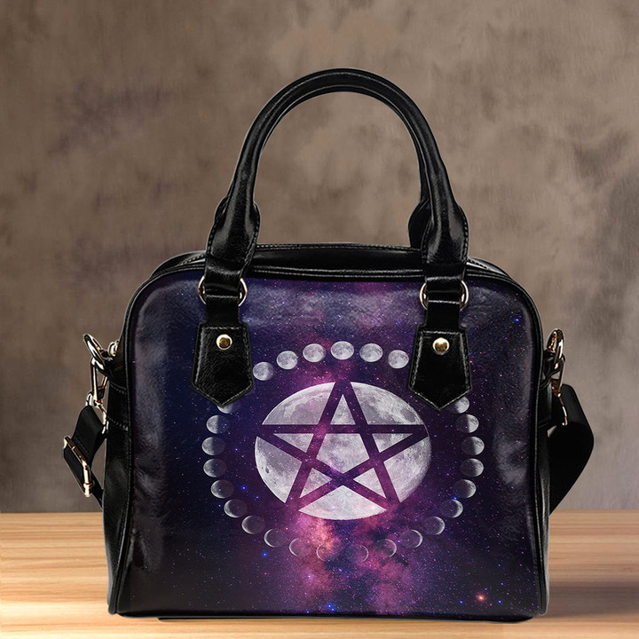 1stIreland Shoulder Handbag - Celtic Wicca Occult Emblem of Witchcraft Shoulder Handbag A35