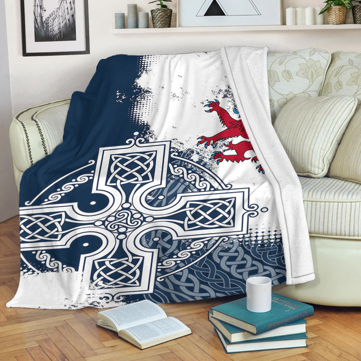 1stireland Premium Blanket -  Scottish Celtic Cross Premium Blanket | 1stireland
