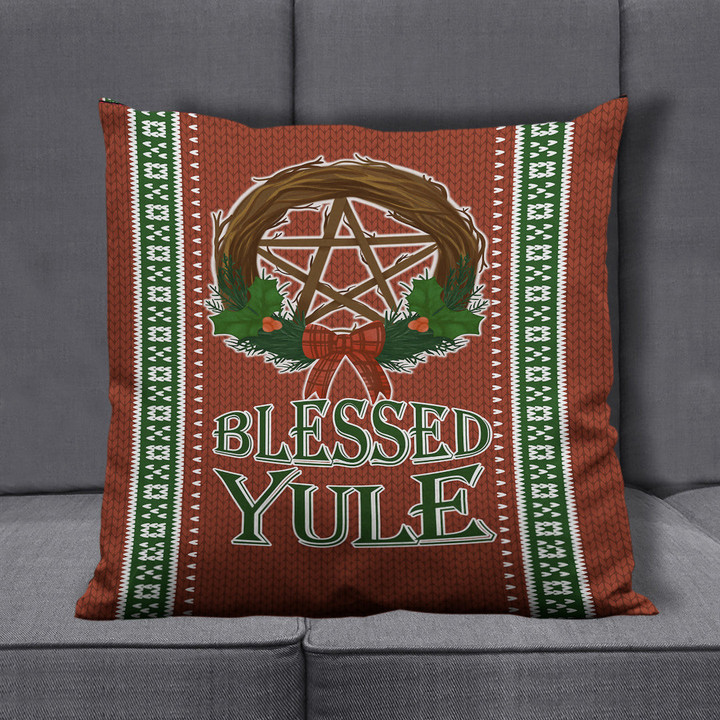 1stireland Pillow Covers -  Celtic Christmas Blessed Yule Pagan Pillow Covers | 1stireland
