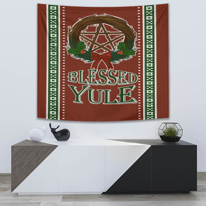 1stireland Tapestry -  Celtic Christmas Blessed Yule Pagan Tapestry | 1stireland
