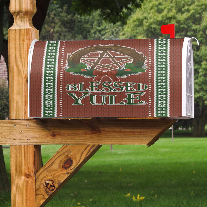 1stireland Mailbox Cover -  Celtic Christmas Blessed Yule Pagan Mailbox Cover | 1stireland
