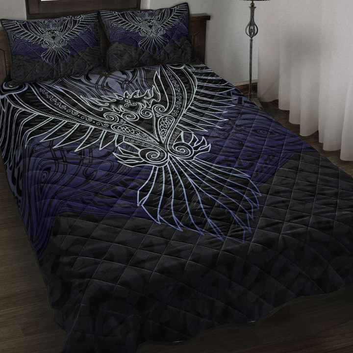 1stireland Quilt Bed Set -  Celtic Raven Quilt Bed Set | 1stireland
