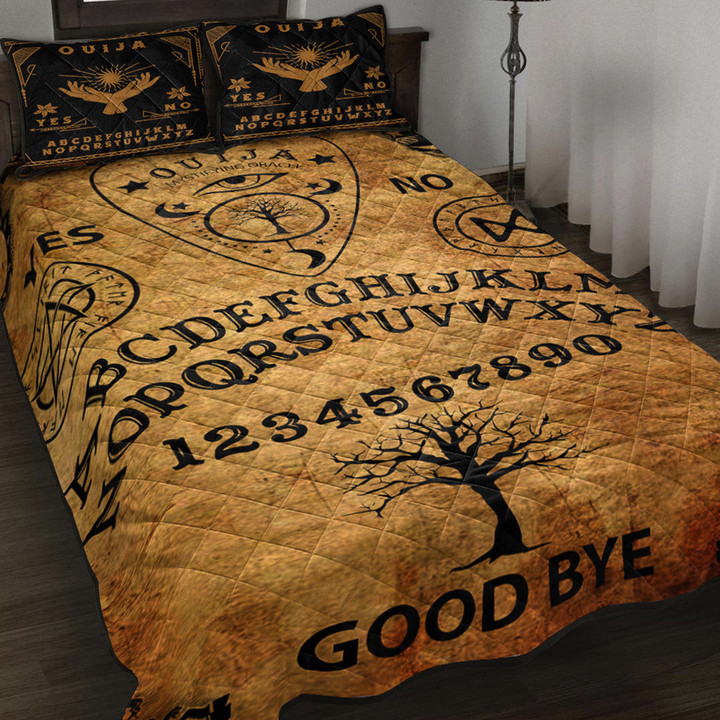 1stireland Quilt Bed Set -  Celtic Wicca Ouija Board Witch Quilt Bed Set | 1stireland
