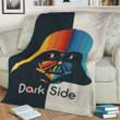 Dark Side Star Wars Fleece Blanket Gift For Fan, Premium Comfy Sofa Throw Blanket Gift