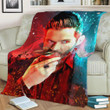Lucifer Morningstar Fleece Blanket Gift For Fan, Premium Comfy Sofa Throw Blanket Gift 1