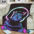 Tyler Joseph Purple Neon Fleece Blanket Gift For Fan, Premium Comfy Sofa Throw Blanket Gift