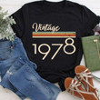 Vintage 1978 T Shirt Hoodie Sweater