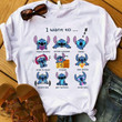 Stitch i want to read books drink coffee sleep listen to music travel T shirt hoodie sweater