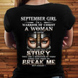 Birthday September girl I'm a warrior of christ a woman of faith my scars tell a story T Shirt Hoodie Sweater