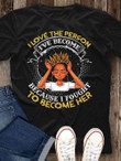 Black queen i love the person i've become because i fought to become her T Shirt Hoodie Sweater