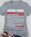 Birthday June girl facts T Shirt Hoodie Sweater