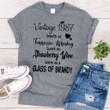 Vintage 1987 smooth as tennessee whiskey sweet as strawberry wine warm as a glass of brandy T shirt hoodie sweater