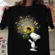 Snoopy dog sunflower T Shirt Hoodie Sweater