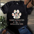Easily distrachted by dogs and star trek T shirt hoodie sweater