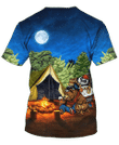 Bear and Panda camping 3D T Shirt Sweatshirt Zip Hoodie Bomber