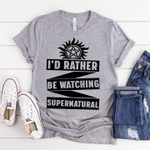 I'd rather be watching supernatural T Shirt Hoodie Sweater