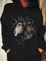 Skull horse T Shirt Hoodie Sweater