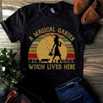 Vintage a magical garden witch lives here T Shirt Hoodie Sweater