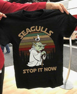 Baby yoda seagulls stop it now vintage T Shirt Hoodie Sweater