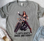 Motor girl flirty dirty inked and curvy T Shirt Hoodie Sweater