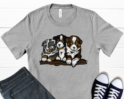 Australian Shepherd Puppies Dog Lover T shirt hoodie sweater