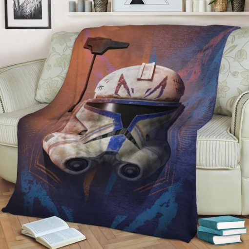Captain Rex Star Wars Fleece Blanket Gift For Fan, Premium Comfy Sofa Throw Blanket Gift