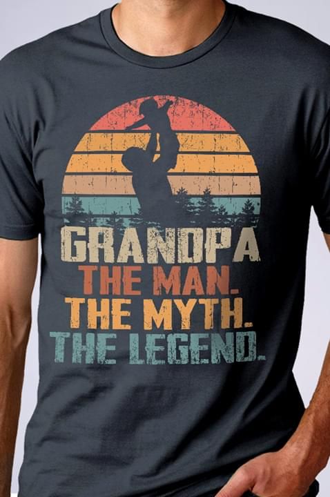 Vintage grandpa the man the myth the legend T Shirt Hoodie Sweater