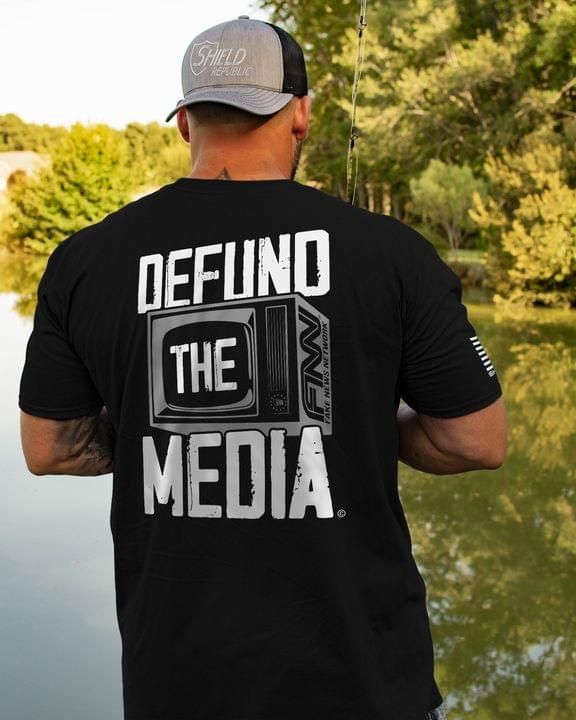 Defund the media T Shirt Hoodie Sweater