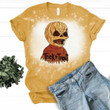 Trick 'r Treat Horror Film Halloween 1 Tie Dye Bleached T-shirt