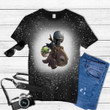 Cute Baby Yoda The Mandalorian Tie Dye Bleached T-shirt