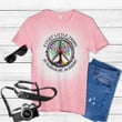 Every Little Thing Is Gonna Be Alright Peace Sign Tie Dye Bleached T-shirt