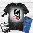 Kiss Rock Band Signature Tie Dye Bleached T-shirt