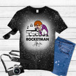 Rocketman Elton John Signature Tie Dye Bleached T-shirt