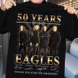 Eagles band signature 50 years 1971 2021 T Shirt Hoodie Sweater
