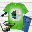 I Was Born To Be Social Worker To Hold To Aid To Save To Help To Teach To Inspire Tie Dye Bleached T-shirt