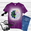 I Was Born To Be Social Worker To Hold To Aid To Save To Help To Teach To Inspire Tie Dye Bleached T-shirt