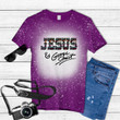 Jesus And George Strait Vintage Tie Dye Bleached T-shirt