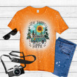 Sunflower Stay Trippy Little Hippie Peace Sign Tie Dye Bleached T-shirt