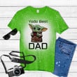 The Mandalorian Baby Yoda Best Dad Tie Dye Bleached T-shirt