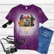 Hocus Pocus Halloween Witch Cats Funny Parody Tie Dye Bleached T-shirt