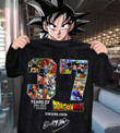 Dragon Ball Z 37 years anniversary T Shirt Hoodie Sweater