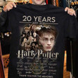 Harry Potter 20 years 2001 2021 signature T Shirt Hoodie Sweater