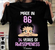 Betty boop made in 86 34 years of awesomeness emma day gift T Shirt Hoodie Sweater