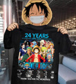One Piece 24 years anniversary T Shirt Hoodie Sweater