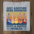 Guitar just another beer drinker with a guitar problem T shirt hoodie sweater