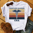 Vintage nurse frontline warrior CNA T Shirt Hoodie Sweater