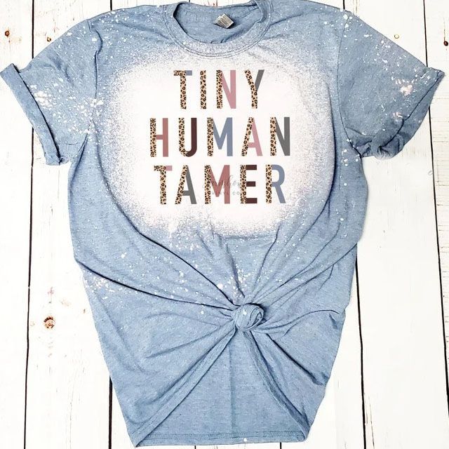 Tiny Human Tamer Tie Dye Bleached T-shirt