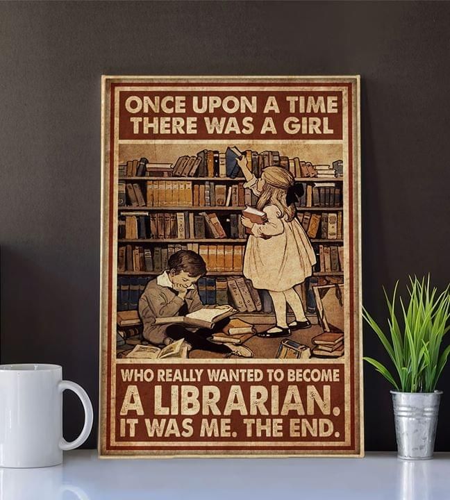 Book lovers who really wanted to become a librarian Home Living Room Wall Decor Vertical Poster Canvas