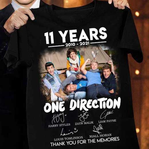 One Direction signature 11 years 2010 2021 T Shirt Hoodie Sweater