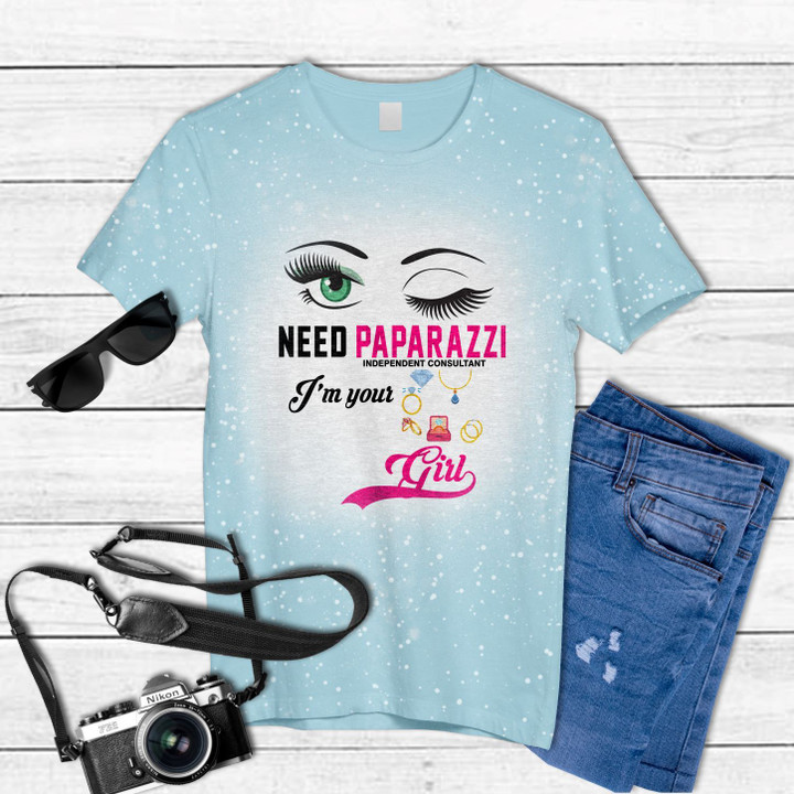 Need Paparazzi Independent Consultant Im Your Girl Tie Dye Bleached T-shirt